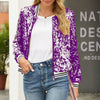 ModeParisienne® Pailletten bomber stijl bijgesneden dames zomerjas