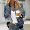 ModeParisienne® Harajuku Bloemenprint Jas Staan Kraag Dames Zomerjas