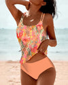 Tankini met Dubbele Band - ModeParisienne® Jayana | Tankini met Dubbele Band - Oranje - S - Zarandi Amsterdam