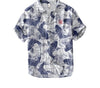 Koi Vis Kunst Linnen Shirt voor Mannen - Ranidelo | Koi Vis Kunst Linnen Shirt voor Mannen - Blauw - S - Zarandi Amsterdam