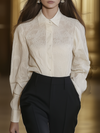 ModeParisienne® Lilita | Elegante camicia in pizzo avorio nobile