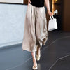 Zomer Broek - Rok met Wijde Pijpen - ModeParisienne® Silvanda | Zomer Broek - Rok met Wijde Pijpen - Beige - S - Zarandi Amsterdam