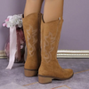 ModeParisienne® Cooper - Klassieke Suède Cowboy Laarzen Dames