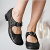Handgemaakte Retro Schoenen met Ronde Neus & Moderne Comfort