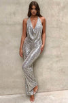 ModeParisienne®Anaris | Oogverblindende Lovertjes Jumpsuit voor Elegante Gelegenheden