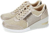 Xandra™ | Hoge Hakken Sneakers met sleehak