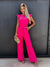 ModeParisienne® Karis – Elegante Jumpsuit met Rimpelmouwen voor een Tijdloze Look