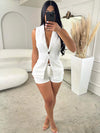 ModeParisienne® Fennaly | Mouwloze Blazer & Shorts Set