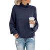 Maglione elegante da donna con collo alto – Confortevole e caldo