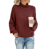 Maglione elegante da donna con collo alto – Confortevole e caldo