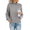 Maglione elegante da donna con collo alto – Confortevole e caldo