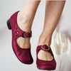 Handgemaakte Retro Schoenen met Ronde Neus & Moderne Comfort
