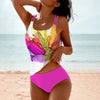Tankini met Dubbele Band - ModeParisienne® Jayana | Tankini met Dubbele Band - Roze - S - Zarandi Amsterdam