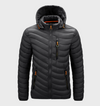 Rome - giacca invernale calda, slim-fit, impermeabile con cappuccio, tasche e cerniera