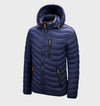 Rome - giacca invernale calda, slim-fit, impermeabile con cappuccio, tasche e cerniera