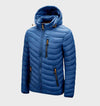 Rome - giacca invernale calda, slim-fit, impermeabile con cappuccio, tasche e cerniera