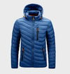Rome - giacca invernale calda, slim-fit, impermeabile con cappuccio, tasche e cerniera