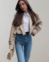 ModeParisienne® Haley - Cropped Windbreaker Jas met Verstelbare Riem