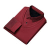Trendy Contrast Gebreide Polo - Wouter | Trendy Contrast Gebreide Polo - Rood - S - Zarandi Amsterdam