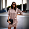 ModeParisienne® Janina | Moda Dolcevita Abito Avvolgente a Vita per Donne