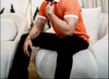Kaiser - Oranje Textuur Polo T-shirt voor Mannen