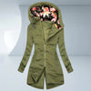 ModeParisienne® Wiltraud | Jas met Capuchon en Bloemenprint voor Dames