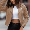 ModeParisienne® Slank en Solide: Dames Zomerjas van Leer