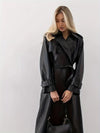 ModeParisienne® Valentina | Klassieke Leren Winterjas voor Vrouwen - Luxe en Stijlvol Design