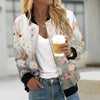ModeParisienne® Harajuku Bloemenprint Jas Staan Kraag Dames Zomerjas