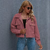 ModeParisienne® Trendy Damesmode PU Blazer: Effen Kleur Dames Zomerjas