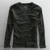 Gustavo - Heren V-hals Lange Mouwen Shirt