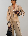 ModeParisienne® Haley - Cropped Windbreaker Jas met Verstelbare Riem