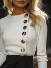 ModeParisienne® Eddarlyn | T-shirt casual bianca