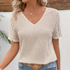 ModeParisienne® Kayla | Elegante T-shirt in pizzo con scollo a V