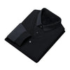 Trendy Contrast Gebreide Polo - Wouter | Trendy Contrast Gebreide Polo - Zwart - S - Zarandi Amsterdam
