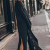 Sophie™ | Mühelos Elegant - Langarm Schlitzkleid