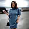 ModeParisienne® Janina | Moda Dolcevita Abito Avvolgente a Vita per Donne