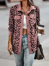 ModeParisienne® luipaardprintmet revers lange jas