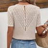 ModeParisienne® Kayla | Elegante T-shirt in pizzo con scollo a V