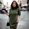 ModeParisienne® Janina | Moda Dolcevita Abito Avvolgente a Vita per Donne