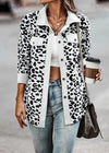 ModeParisienne® luipaardprintmet revers lange jas