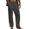 Jorvick | Heren Casual Effen Kleur Katoenen Linnen Broek