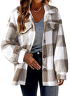 ModeParisienne® wollen geruite winddichte dames zomer jas