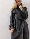 ModeParisienne® Valentina | Klassieke Leren Winterjas voor Vrouwen - Luxe en Stijlvol Design