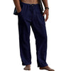 Jorvick | Heren Casual Effen Kleur Katoenen Linnen Broek