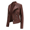 ModeParisienne® sportjas zwart zacht leren dames zomerjas