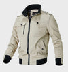 Alexander -Casual bomberjack met hoge hals en doorlopende ritssluiting