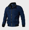 Alexander -Casual bomberjack met hoge hals en doorlopende ritssluiting