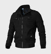 Alexander -Casual bomberjack met hoge hals en doorlopende ritssluiting