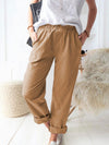 Moeiteloze & Stijlvolle Damesbroek - ModeParisienne® Divina | Moeiteloze & Stijlvolle Damesbroek - Khaki - S - Zarandi Amsterdam